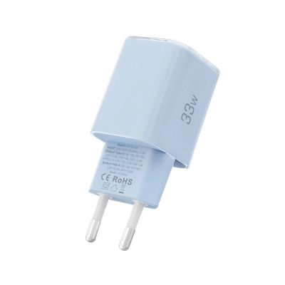 4. Tech-Protect NCM33W 2-port PD33W/QC3.0 wall charger - blue