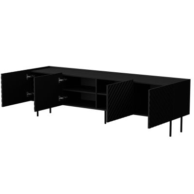 2. 4D TV cabinet LUCCA 200x40x59 black