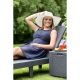 5. KETER Jaipur 235162 garden lounger (anthracite color)