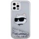 3. Karl Lagerfeld KLHCP12MLNHCCS iPhone 12/ 12 Pro 6.1" silver/silver hardcase Glitter Choupette Head