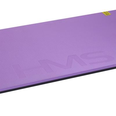 3. HMS Premium MFK01 Violet Black Club Fitness Mat with Holes