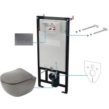 6-in-1 concealed toilet set