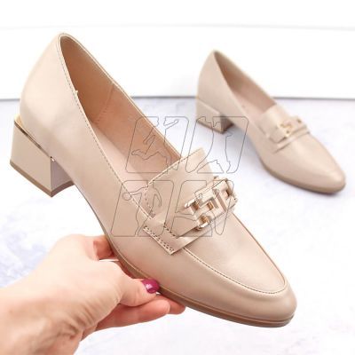 Vinceza W JAN270B low-heeled shoes, beige