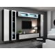 8. VIGO full display cabinet '180' 180/40/30 black/white half