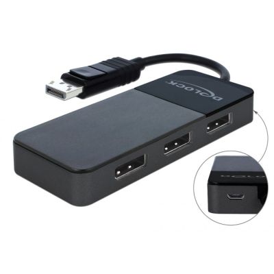 3. DeLOCK 87737 DisplayPort 3x DisplayPort TV Splitter