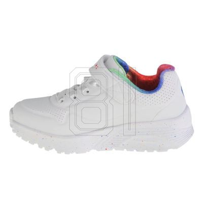 2. Skechers Uno Lite Rainbow Specks 310457L-WMLT White 27