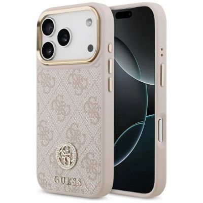Guess 4G Strass Logo MagSafe Case for iPhone 17 Pro - Pink
