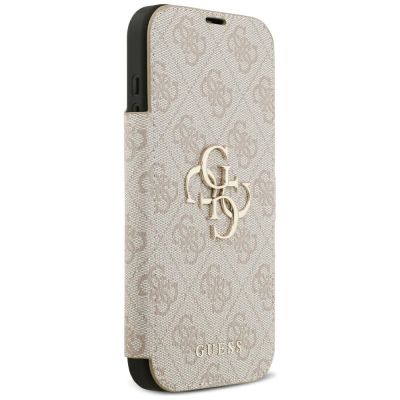 4. Guess Book 4G Metal Logo Case for iPhone 18 Pro Max / 17 Pro Max - Pink