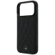 6. Mercedes Leather with Crossed Lines MagSafe case for iPhone 17 Pro Max - black