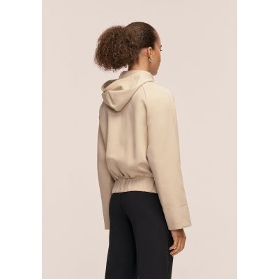 6. CASALL Aria Zip Hoodie Jacket, beige