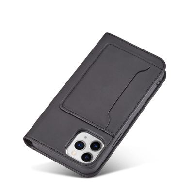 7. Magnet Card Case for iPhone 12 Pro Max Pouch Card Wallet Card Holder Black