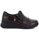 6. Women's brown leather wedge shoes Vinceza 133118