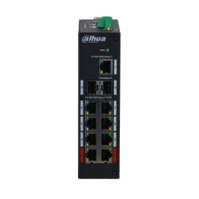 2. Dahua Technology PFS3211-8GT-120-V2 Switch, PoE, Network Giant, Desktop/Wall Mount, Black