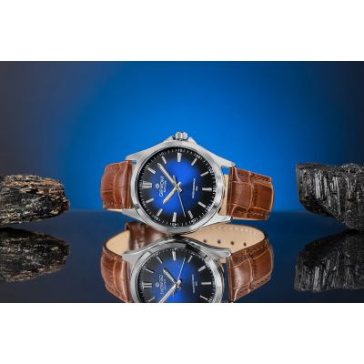 5. Giewont Elegance Sapphire Brown Blue Men's Watch GW5160-A7