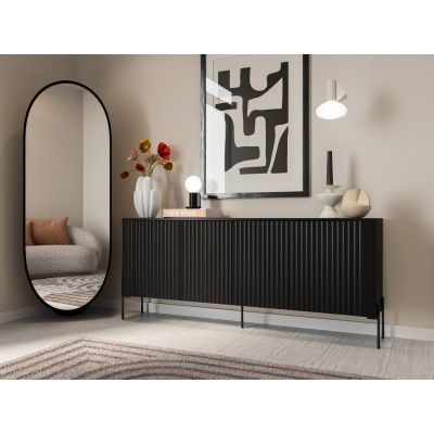 3. VERA chest of drawers 190x40x80 black matt