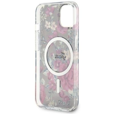 7. Guess GUHMP14MHCFWSA iPhone 14 Plus 6.7" green/khaki hardcase Flower MagSafe