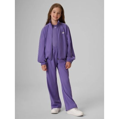3. Girls' loose sports sweatshirt without hood 4F 4FJRSS26TSWSF3057-51S