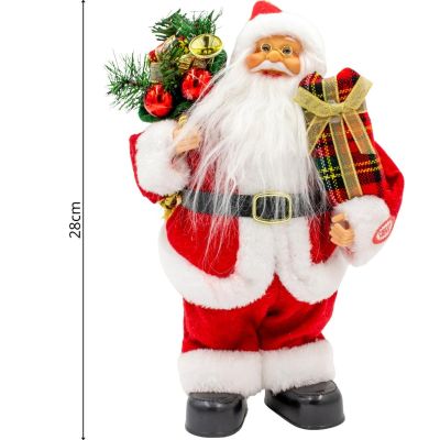 10. Decorative Dancing and Singing Santa Claus 28 cm MICA