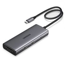 Ugreen USB-C 7in1 HDMI Hub USB-C USB-A SD/TF - Gray