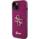 2. Guess Glitter Script Big 4G case for iPhone 15 - purple