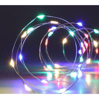 2. BATTERY-OPERATED WIRE LAMPS GARLAND 100 LED MULTICOLOR