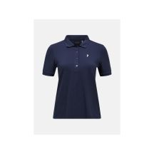 PEAK PERFORMANCE Women's Classic Cotton Polo T-shirt, navy blue