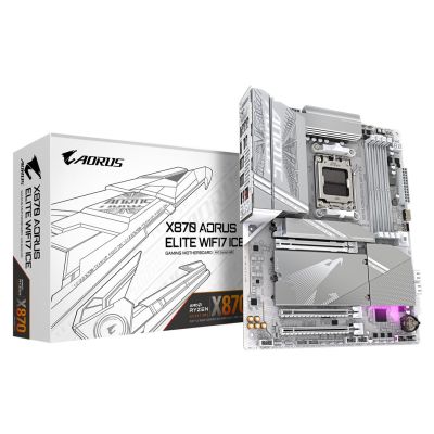 6. Gigabyte X870 AORUS ELITE WF7 ICE Motherboard