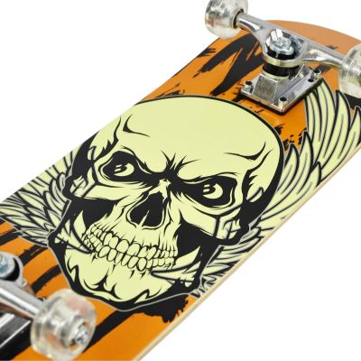 7. SKULL BEST SPORTING WOODEN SKATEBOARD