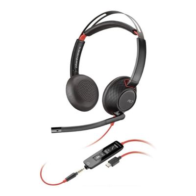 8. POLY Blackwire 5220 8X231AA Over-Ear Headphones