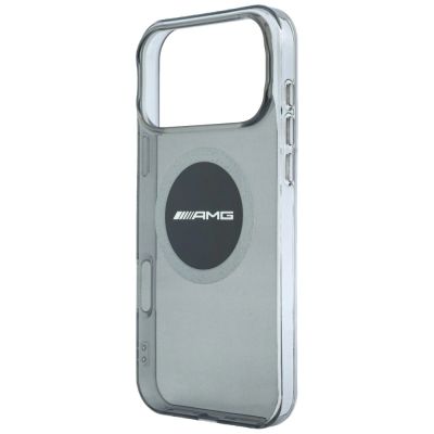 6. Mercedes AMG IML Transparent Bicolor Block MagSafe Case for iPhone 18 Pro Max / 17 Pro Max - Black and Gray