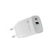 8. NATEC CHARGER RIBERA GAN 1X USB-A + 1X USB-C 30W WHITE NUC-2140