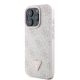 2. Guess Leather 4G Triangle Strass MagSafe Case for iPhone 16 Pro Max - Pink