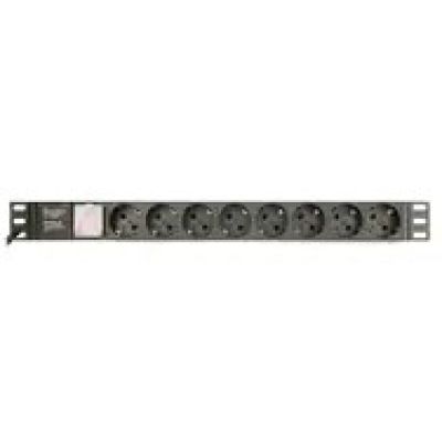 21. GEMBIRD 19" Rack Power Strip PDU EG-PDU-014-C14 1U, 10 A, 8 x SCHUKO, C14 Plug, 3 m Cable