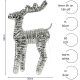 10. REINDEER DECORATION 60 CM 60 LED SILVER