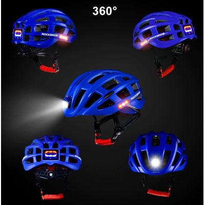 2. Rockbros MTB bike helmet with light blue 57-62cm