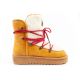 13. D.Franklin women's winter snow boots, fashionable fur lining, mustard color