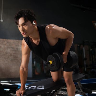 13. OWS Baseus Eli 2i Fit Headphones with Ear Hooks - White