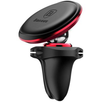 4. Magnetic car holder for the Baseus ventilation grille (Overseas Edition) - red