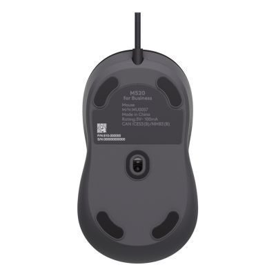 3. Logitech Signature Wired M520 for Business Office Mouse Ambidextrous USB Type-C Optical 4000 DPI