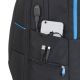 11. RIVACASE BACKPACK FOR LAPTOP FOR GAMERS 17.3" BORNEO, BLACK, GAMING, MADE OF WATERPROOF MATERIAL