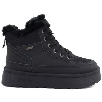2. Women's black Big Star platform snow boots UU274167