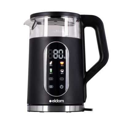 10. ELDOM CORDLESS KETTLE WITH TEMPERATURE REGULATION C560 NUVIA 2000W 1.7 L, LED DISPLAY, WATER TEMPERATURE REGULATION