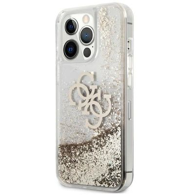 2. Guess 4G Big Liquid Glitter case for iPhone 13 Pro Max 6.7" - gold