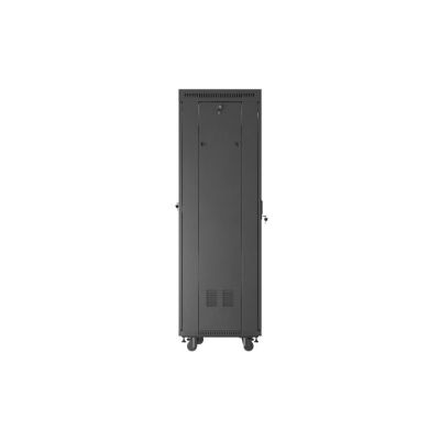 3. Floor-standing installation rack cabinet 19" 37U 600X600 black perforated door LCD LANBERG (flat pack)