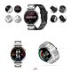 2. GIEWONT Vertex SmartCall GW450-4 Silver/Carbon Silicone smartwatch