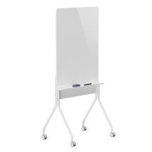 ERGO OFFICE MOBILE DRY-ERASE BOARD, VERTICAL ORIENTATION, WHITE, SINGLE-SIDED, WITH SHELF, BOARD DIMENSIONS 1190X790MM ER-3