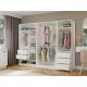 10. Modular Wardrobe OPENO SET 260/200 WHITE – Drawers, Rails and Shelves, Large, for the Bedroom