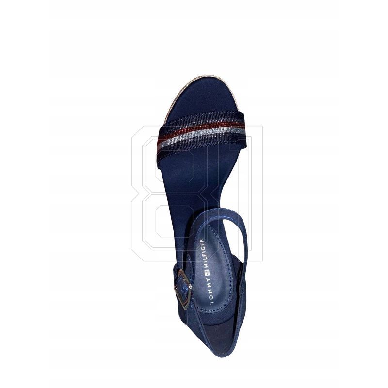 4. Tommy Hilfiger Grosgrain High Wedge Sandal W FW0FW05254