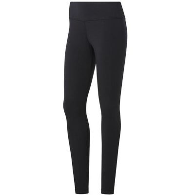 Reebok TE COTTON LEGGING women's sports high-waist training leggings black (FK6664)