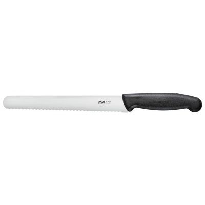 KOHE Knife, blade length 211mm, serrated, black